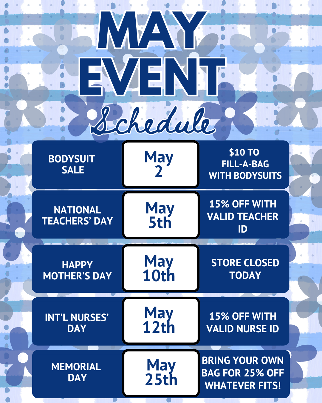 May Events